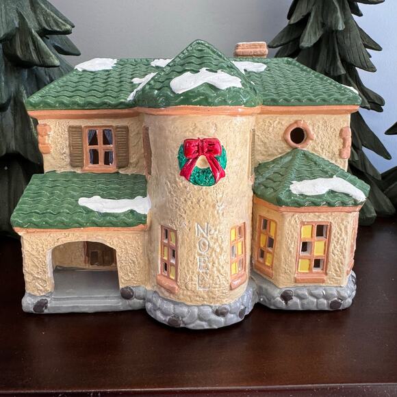1988 Vintage Snow Village Department 56: “Palos Verdes”, Retired in 1990 - Picture 1 of 10